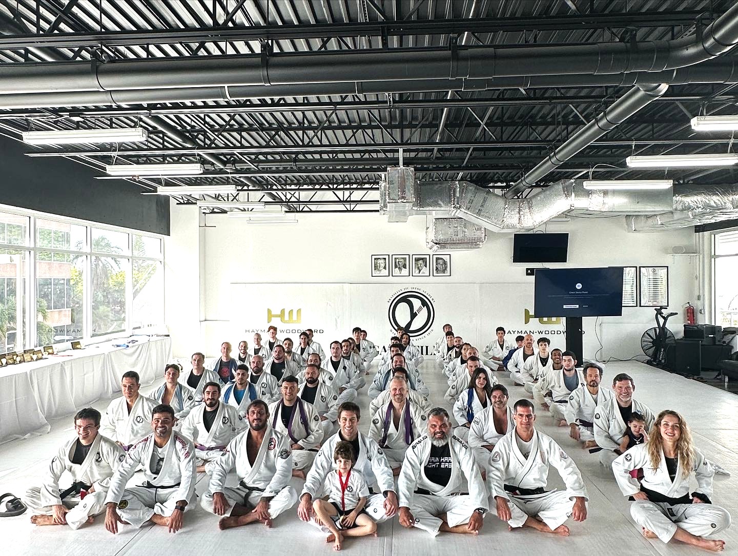 Students and instructors of Gama Filho Martial Arts on the mats