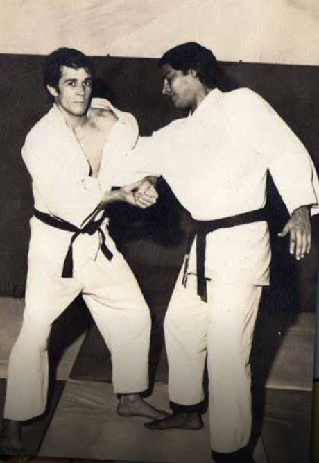 Professor Pedro Gama Filho training judo